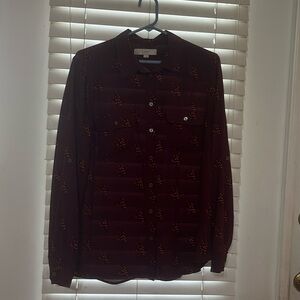 Loft blouse Dark red